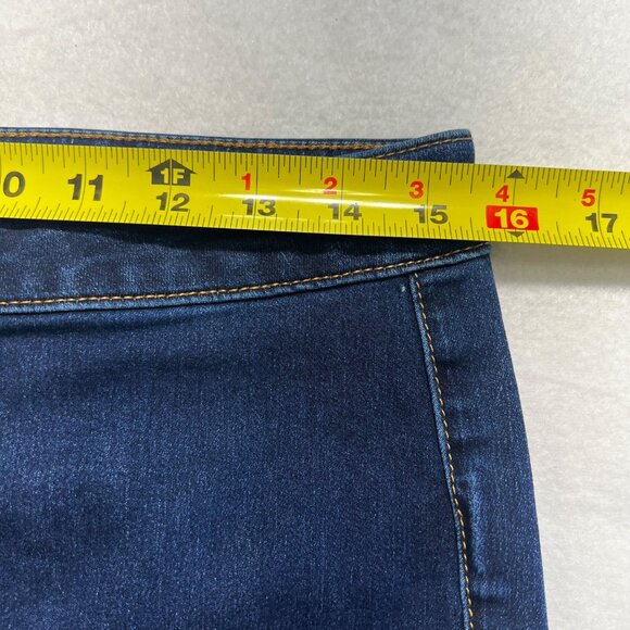 We The Free Women's Wide-Leg Stretch Blue Denim Jeans Size 31 High Rise NWOT - Picture 7 of 10